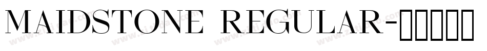 Maidstone Regular字体转换